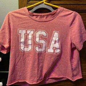USA spirit crop top